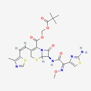 Structural formula for Cefditoren pivoxil