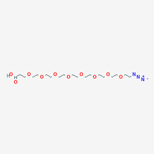 Structural formula for Azido-PEG8-acid