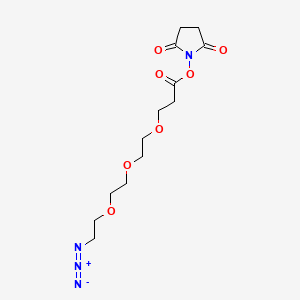 Structural formula for N3-PEG3-C2-NHS ester