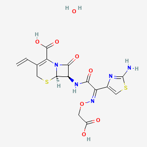 Structural formula for Cefixime trihydrate