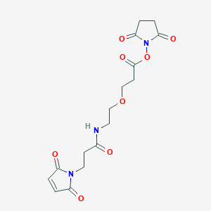 Structural formula for Mal-amido-PEG1-C2-​NHS ester