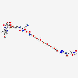 Structural formula for CL2A-SN-38