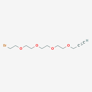 Structural formula for Propargyl-PEG4-Br