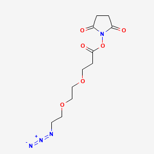 Structural formula for N3-PEG2-C2-NHS ester