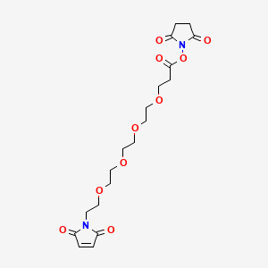 Structural formula for Mal-​PEG4-​NHS ester