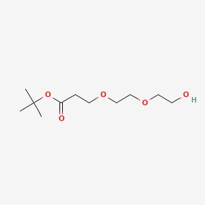 Structural formula for Hydroxy-PEG2-(CH2)2-Boc