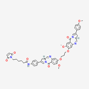 Structural formula for MC-PBD