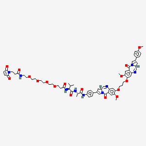 Structural formula for Mal-PEG4-VA-PBD