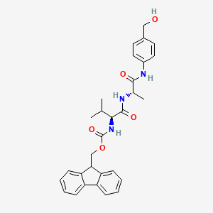 Structural formula for Fmoc-Val-Ala-PAB-OH