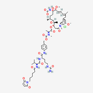 Structural formula for Mal-VC-PAB-DM1