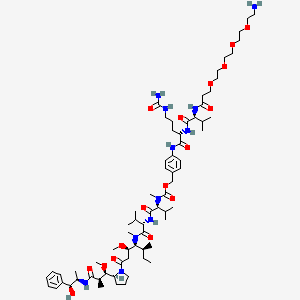 Structural formula for Amino-PEG4-Val-Cit-PAB-MMAE