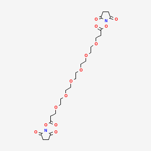 Structural formula for Bis-PEG6-NHS ester