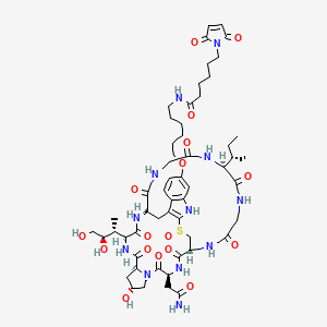 Structural formula for Mal-C6-α-Amanitin