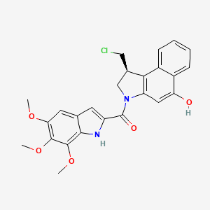 Structural formula for Duocarmycin TM