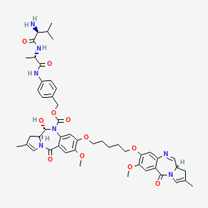 Structural formula for SG3199-Val-Ala-PAB