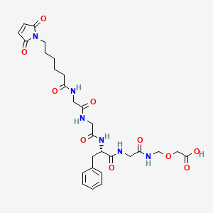Structural formula for MC-GGFG-Glycolic Acid