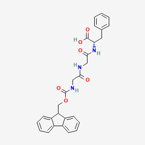 Structural formula for Fmoc-Gly-Gly-Phe-OH