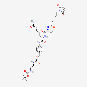 Structural formula for MC-Val-Cit-PAB-NH-C2-NH-Boc