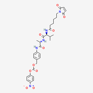 Structural formula for MC-Val-Ala-PAB-PNP