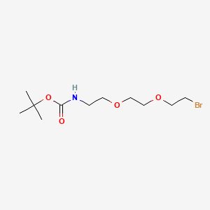 Structural formula for N-Boc-PEG3-bromide