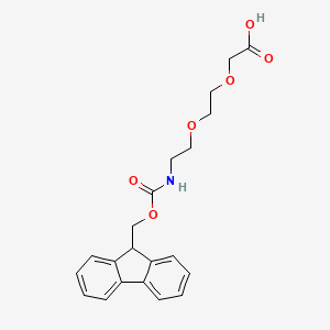 Structural formula for Fmoc-8-amino-3,6-dioxaoctanoic acid