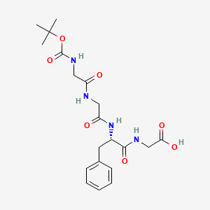 Structural formula for Boc-Gly-Gly-Phe-Gly-OH