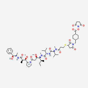 Structural formula for MMAE-SMCC