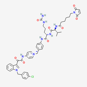 Structural formula for MC-Val-Cit-PAB-Indibulin