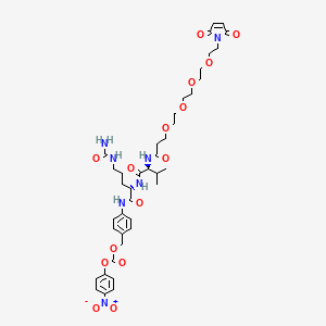 Structural formula for Mal-PEG4-Val-Cit-PAB-PNP