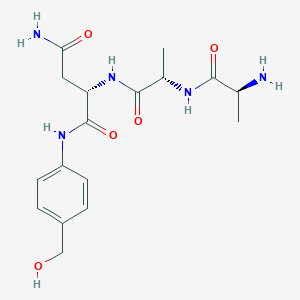 Structural formula for Ala-Ala-Asn-PAB