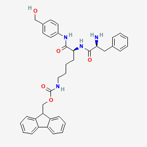 Structural formula for Phe-Lys(Fmoc)-PAB