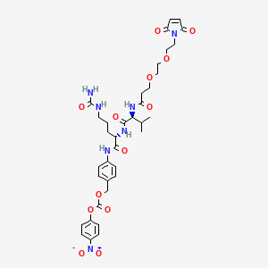 Structural formula for Mal-PEG2-VCP-NB