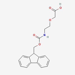 Structural formula for Fmoc-NH-PEG1-CH2COOH