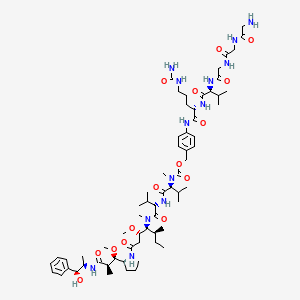 Structural formula for Gly3-VC-PAB-MMAE