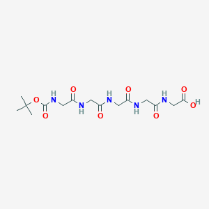 Structural formula for Boc-Gly-Gly-Gly-Gly-Gly
