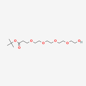 Structural formula for Hydroxy-PEG4-(CH2)2-Boc