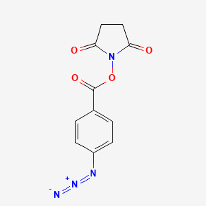 Structural formula for N3-Ph-NHS ester