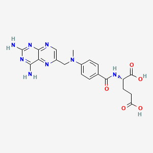 Structural formula for Methotrexate