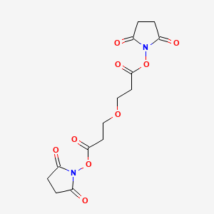 Structural formula for Bis-PEG1-NHS ester