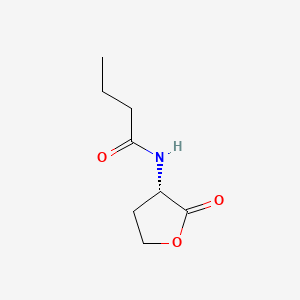 Structural formula for N-Butanoyl-L-homoserine lactone