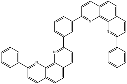 2,2'-(1,3-Phenylene)bis[9-phenyl-1,10-phenanthroline] structural formula CAS 721969-94-4