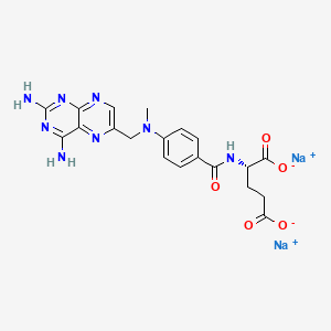 Structural formula for Methotrexate (disodium)