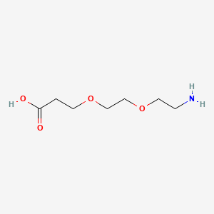 Structural formula for Amino-PEG2-C2-acid