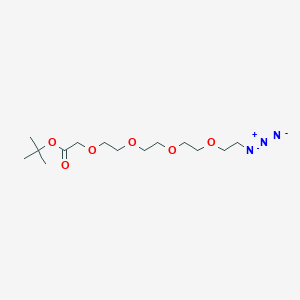 Structural formula for Azido-PEG4-CH2-Boc