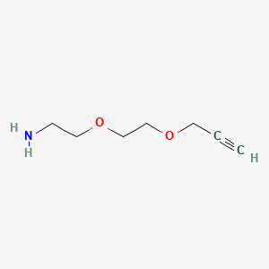 Structural formula for Propargyl-PEG2-amine