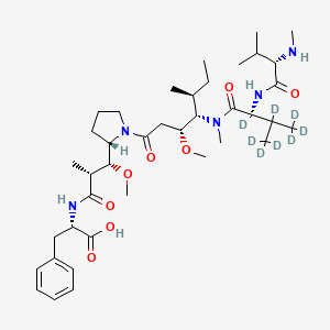 Structural formula for MMAF-d8 (hydrochloride)