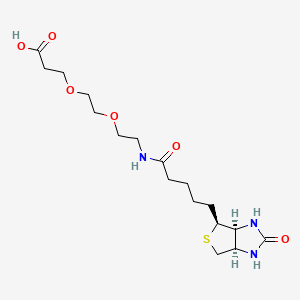 Structural formula for Biotin-PEG2-acid